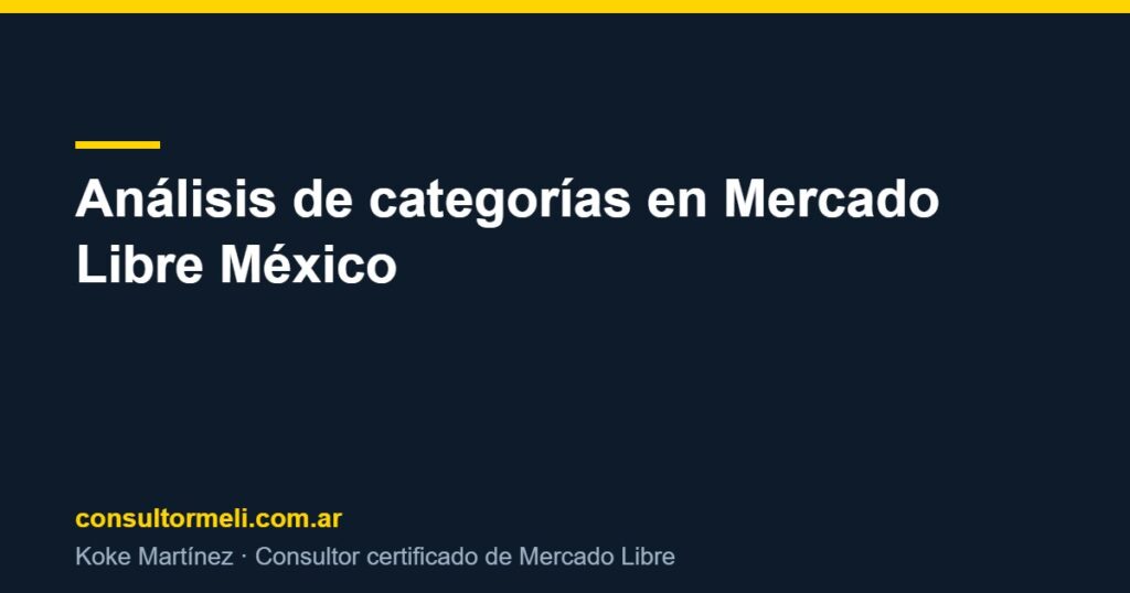 Análisis de categorías en Mercado Libre México
